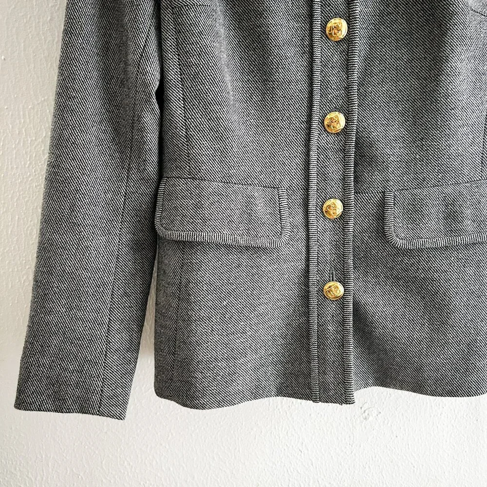 ESCADA Virgin Wool Herringbone Quiet Luxury Powersuit Blazer and Trousers SZ 34 - Picture 4 of 14